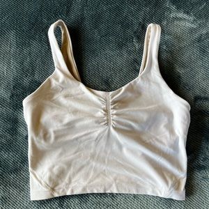 Align Tank Gathered Front size 6 in white (C/D cup)